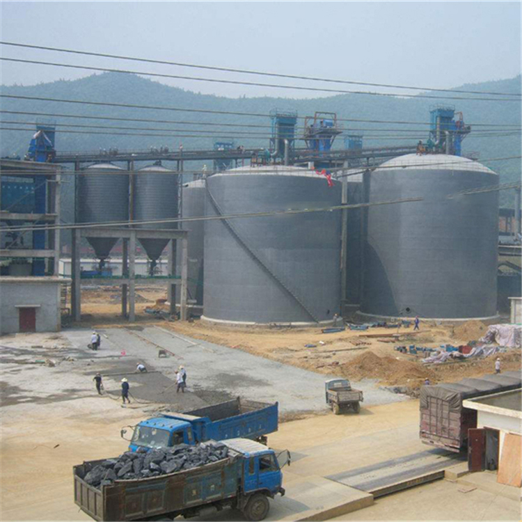 山西水泥钢板仓2座3000吨青岛项目进入施工